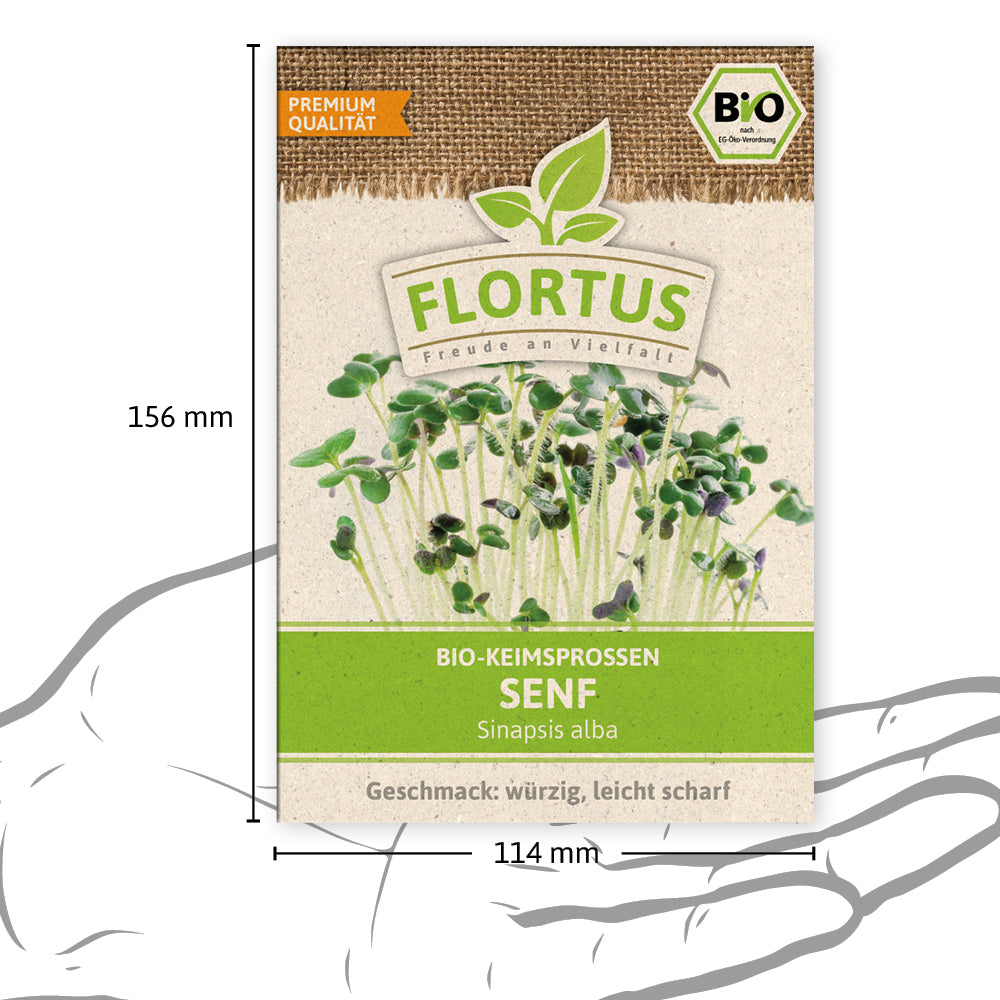 Keimsprossen Senf | BIO Keimsprossen von FLORTUS