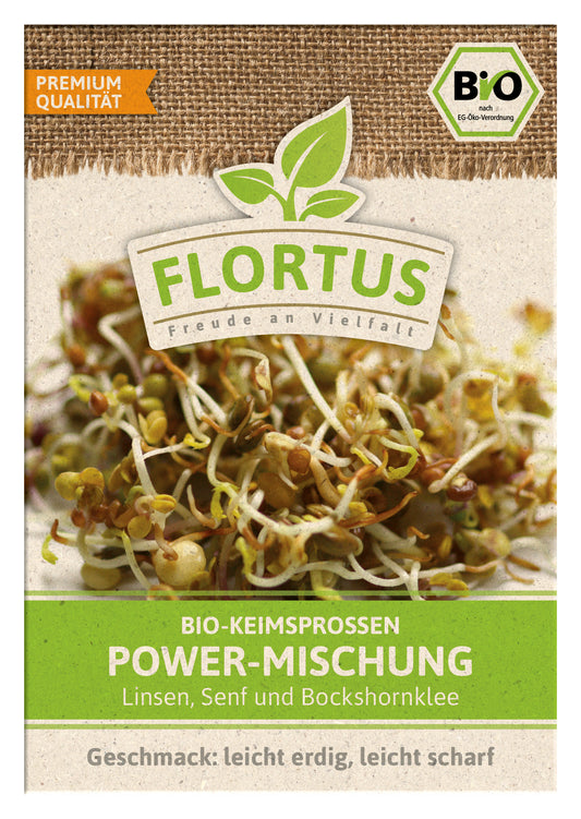 Artikelbild 1 von "BIO Keimsprossen Power-Mischung (Linsen, Senf und Bockshornklee)"