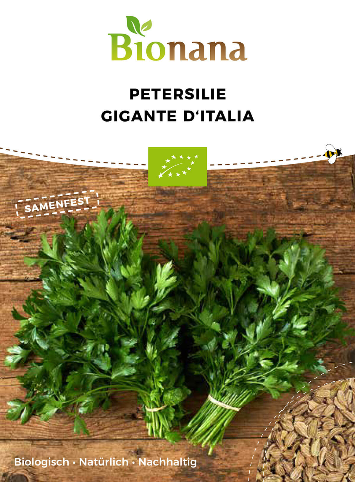 Artikelbild 1 von "BIO Petersilie Gigante d'Italia [MHD 12/2024]" aus der Kategorie Petersiliensamen