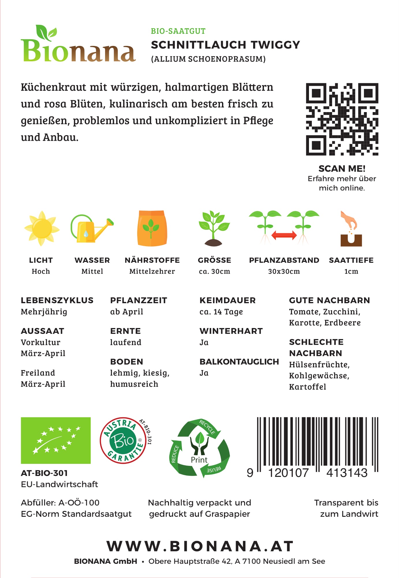 Artikelbild 2 von "BIO Schnittlauch [MHD 12/2023]" aus der Kategorie Schnittlauchsamen