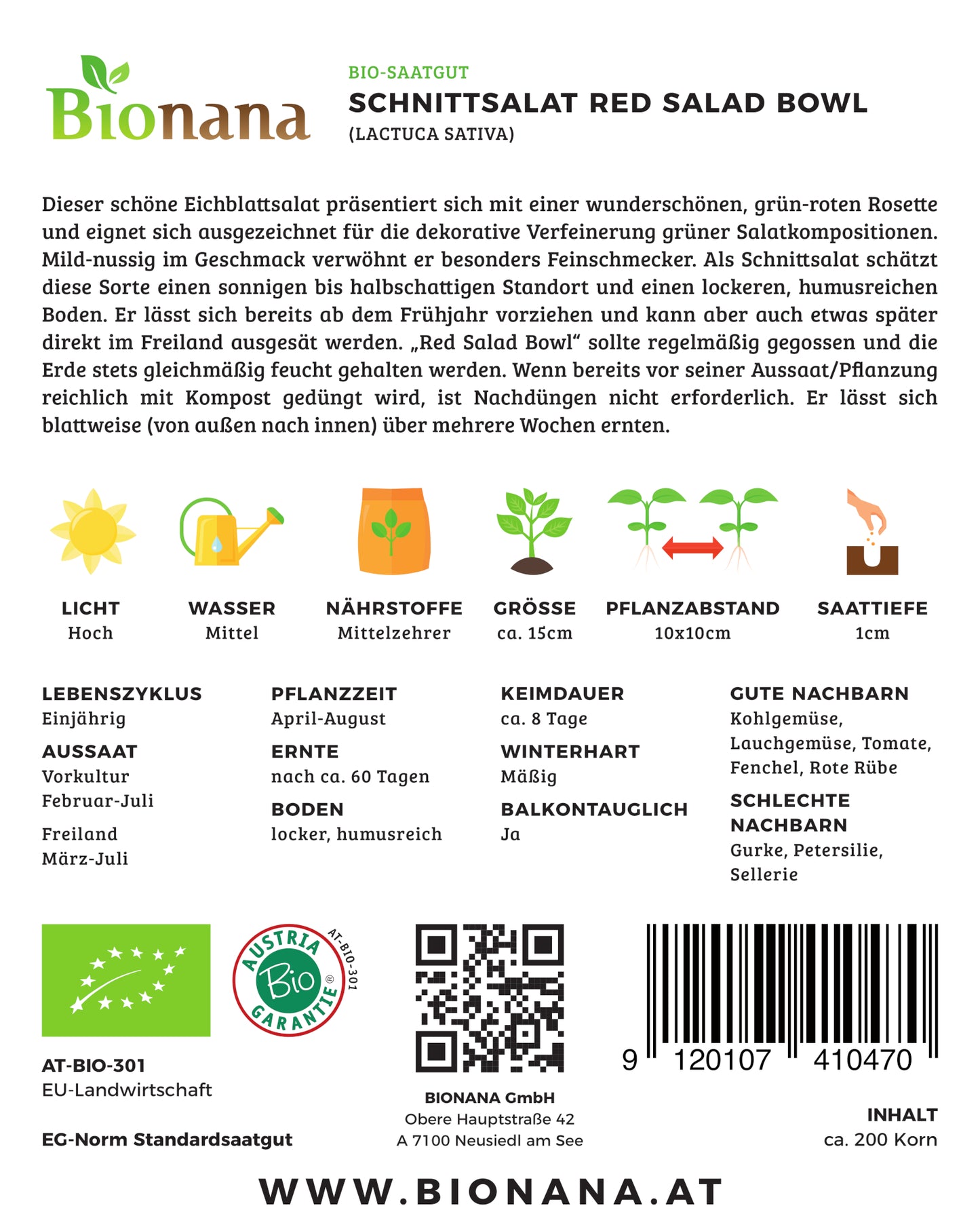 Artikelbild 2 von "BIO Schnittsalat Red Salad Bowl [MHD 12/2024]"