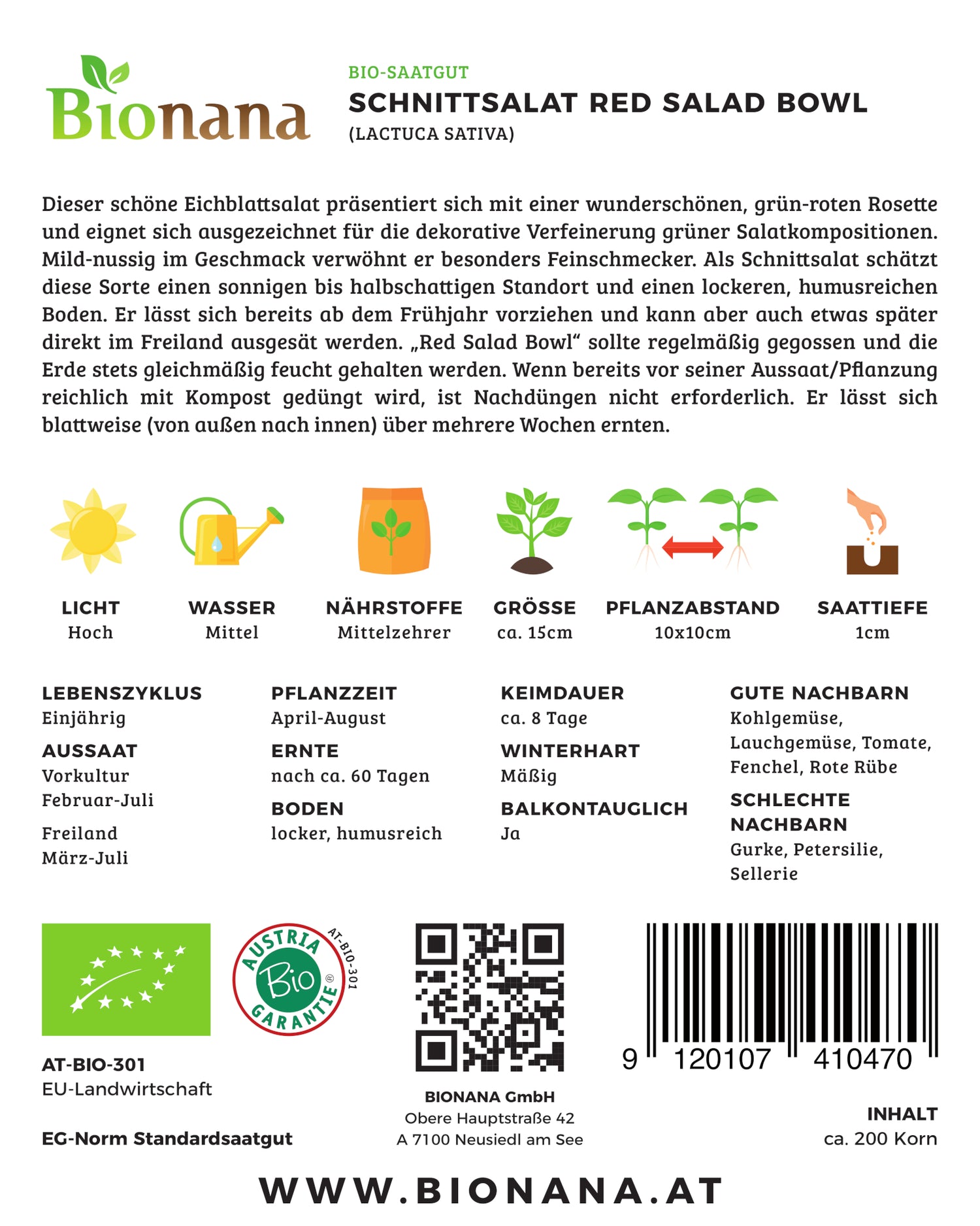 Artikelbild 2 von "BIO Schnittsalat Red Salad Bowl [MHD 12/2024]"