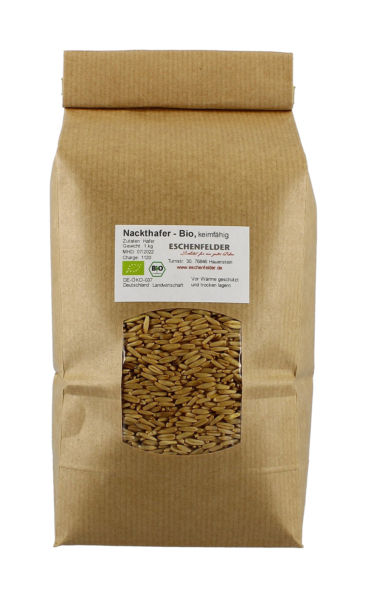 Artikelbild 1 von "BIO Nackthafer (1 kg) [MHD 09/2025]" aus der Kategorie Keimsprossen