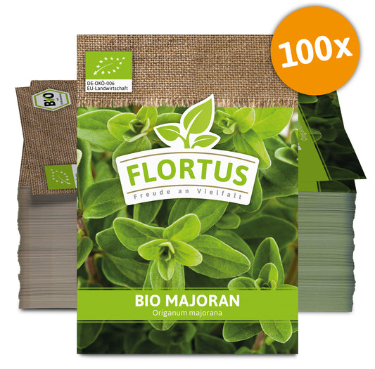 Majoran (100 Tütchen) | BIO Majoransamen von FLORTUS