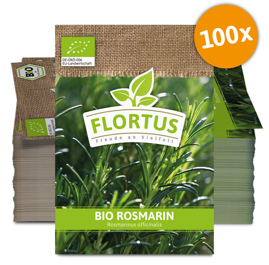 Rosmarin (100 Tütchen) | BIO Rosmarinsamen von FLORTUS