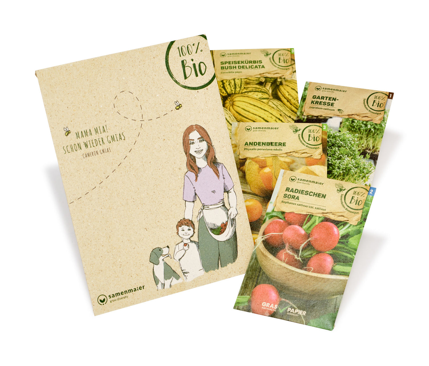 Artikelbild 1 von "BIO Familiengarten Set Cameron Gmias [MHD 12/2023]" aus der Kategorie Samen-Sets