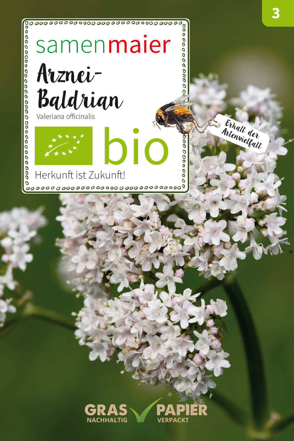 Artikelbild 1 von "BIO Wildblüte Arznei - Baldrian" aus der Kategorie Heilpflanzensamen