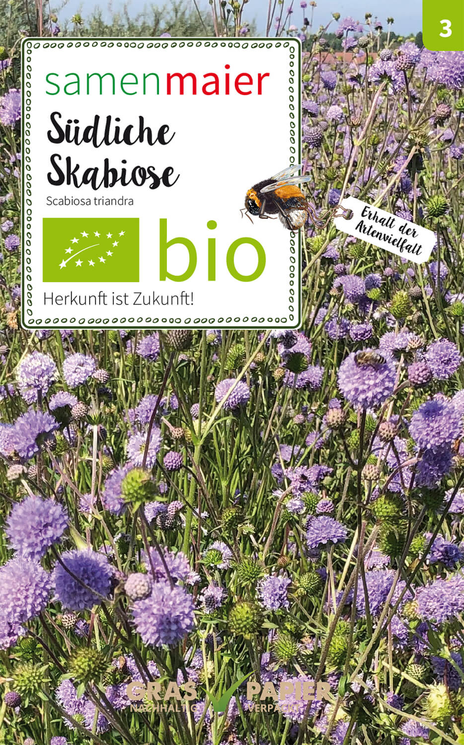 Artikelbild 1 von "BIO Wildblüte Südliche Skabiose" aus der Kategorie Wildblumensamen