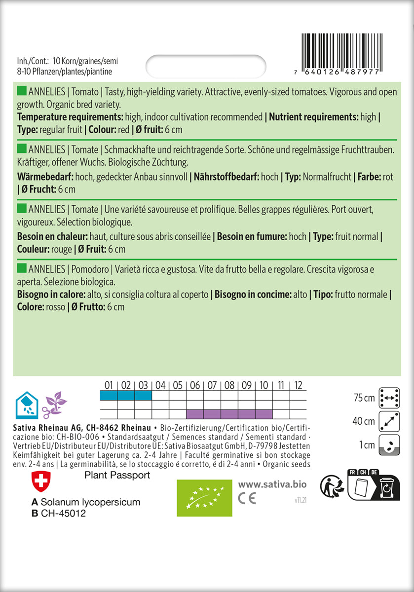 Artikelbild 2 von "BIO Tomate Annelies" aus der Kategorie Tomatensamen
