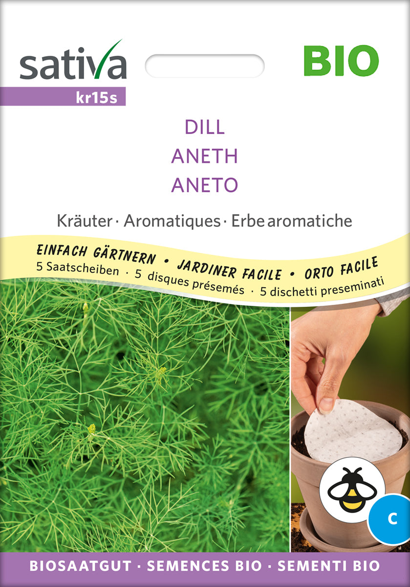Artikelbild 1 von "BIO Dill (Saatscheibe) [MHD 12/2025]" aus der Kategorie Saatbänder & Saatplatten