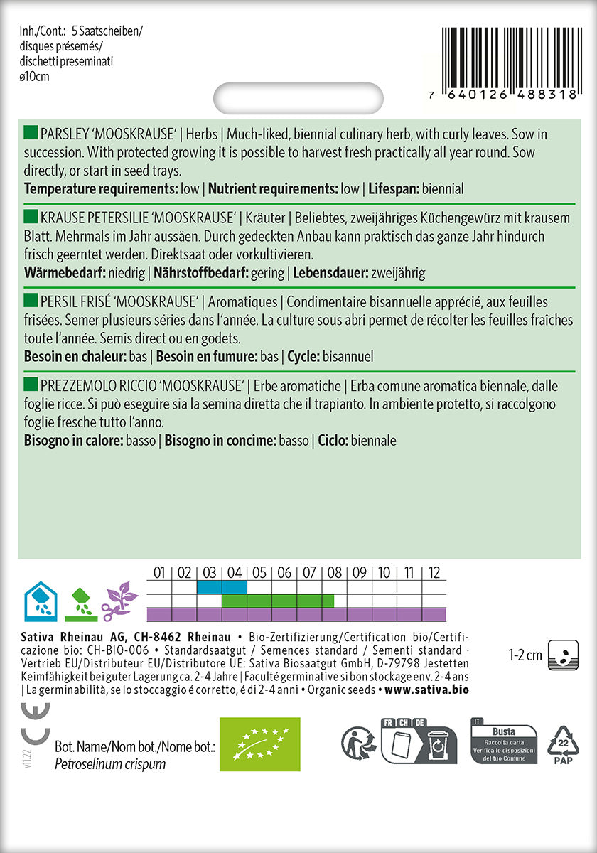 Artikelbild 3 von "BIO Krause Petersilie (Saatscheiben) [MHD 12/2025]"