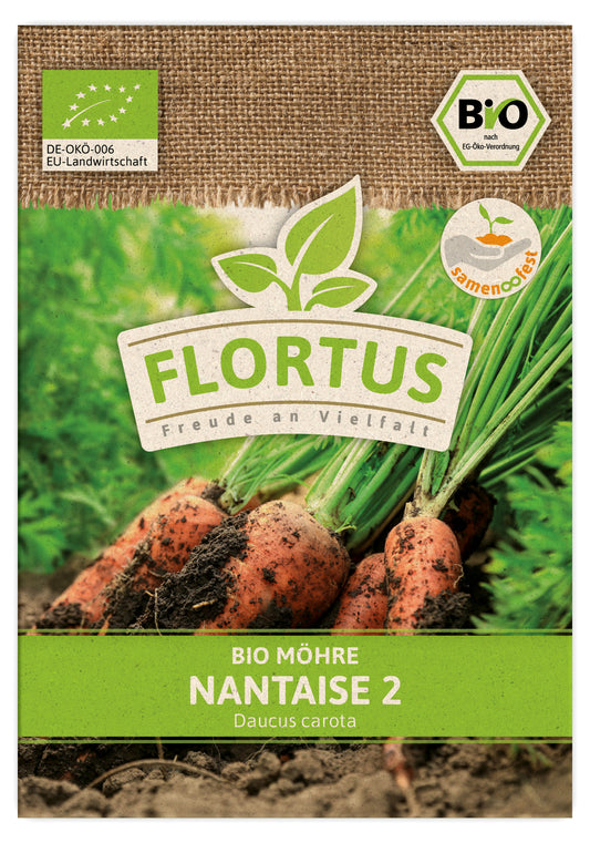 Artikelbild 1 von "BIO Möhre Nantaise 2" aus der Kategorie Möhrensamen