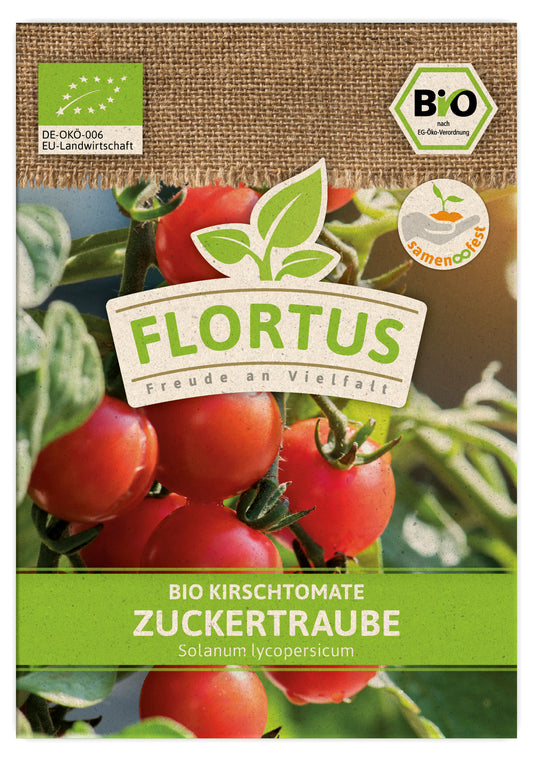 Kirschtomate Zuckertraube | BIO Tomatensamen von FLORTUS