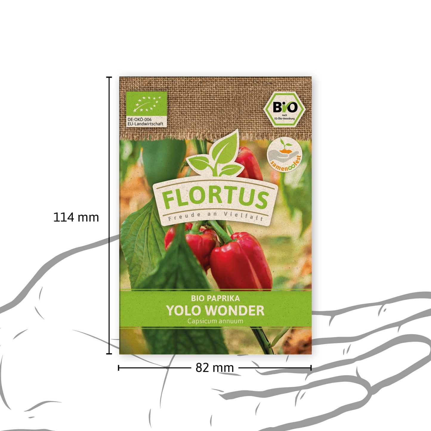 Artikelbild 4 von "BIO Paprika Yolo Wonder" aus der Kategorie Paprikasamen