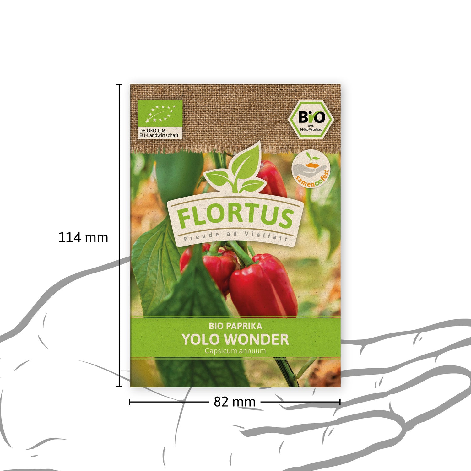 Artikelbild 4 von "BIO Paprika Yolo Wonder" aus der Kategorie Paprikasamen