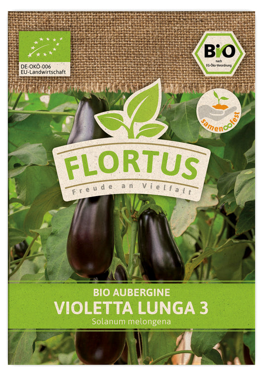 Artikelbild 1 von "BIO Aubergine Violetta Lunga 3" aus der Kategorie Auberginensamen