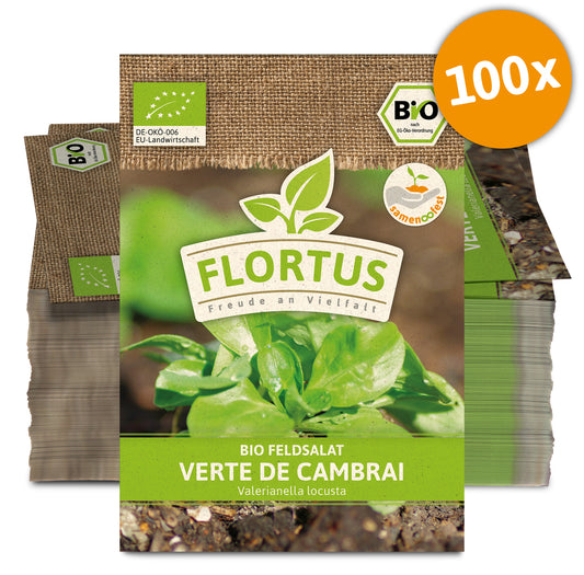 Feldsalat Verte de Cambrai (100 Stück) | BIO Salatsamen von FLORTUS