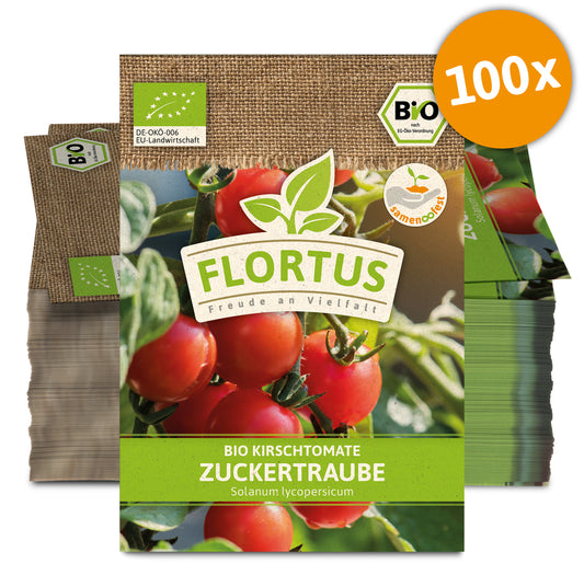 Kirschtomate Zuckertraube (100 Stück) | BIO Tomatensamen von FLORTUS