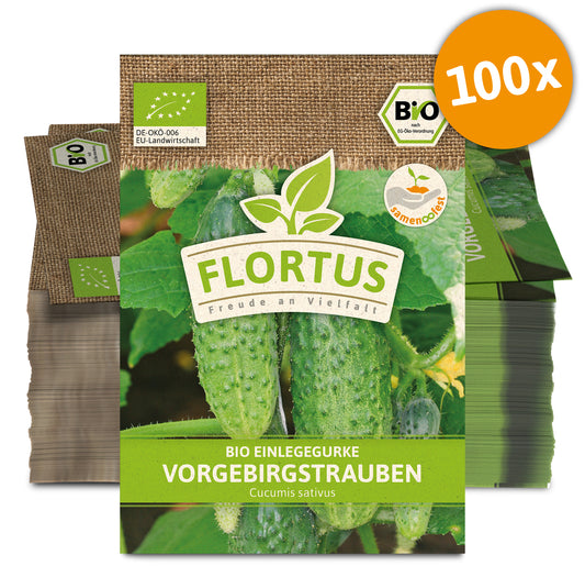 Einlegegurke Vorgebirgstrauben (100 Stück) | BIO Gurkensamen von FLORTUS