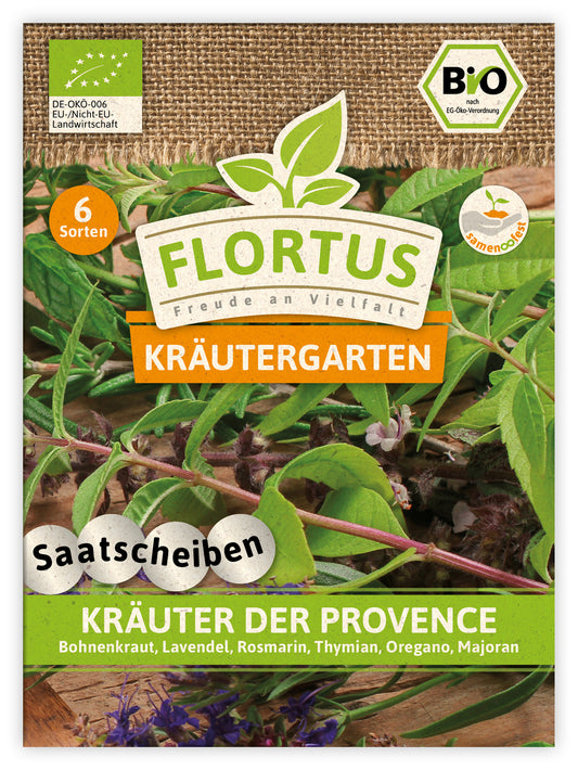 Kräuter der Provence (Saatscheiben) | BIO Saatbänder & Saatplatten von FLORTUS