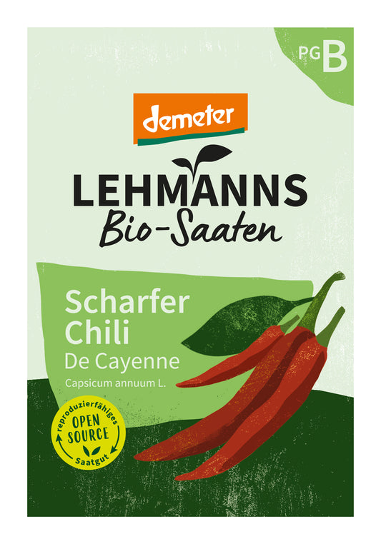 Scharfe Chili De Cayenne | BIO Chilisamen von Lehmann Natur