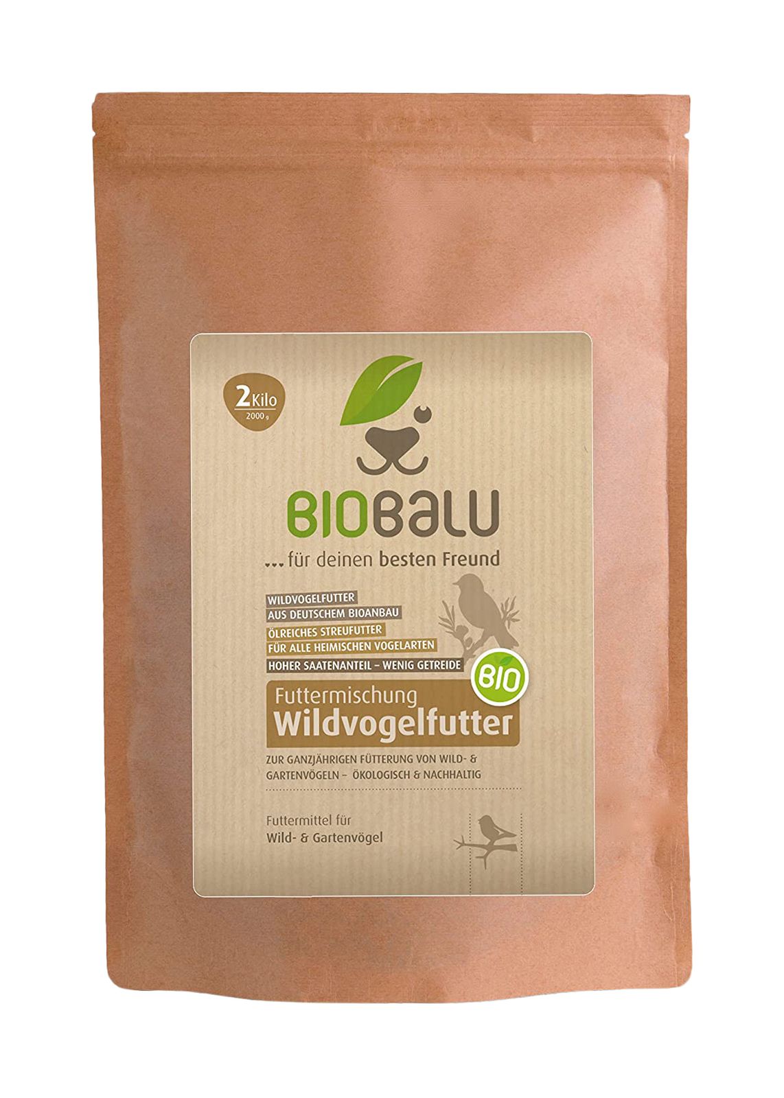 Artikelbild 1 von "BIO Wildvogel Futter (2 kg)" aus der Kategorie Wildvogelfutter