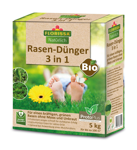 Artikelbild 1 von "BIO Proto Plus Rasendünger "3 in 1" (5 kg)" aus der Kategorie Rasendünger