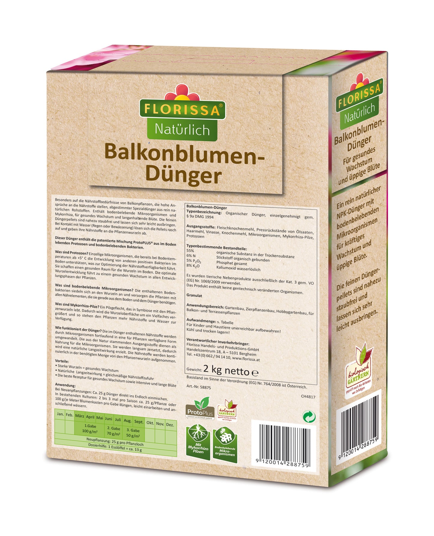 Artikelbild 2 von "Balkonblumen-Dünger ProtoPlus (2 kg)" aus der Kategorie Blumendünger