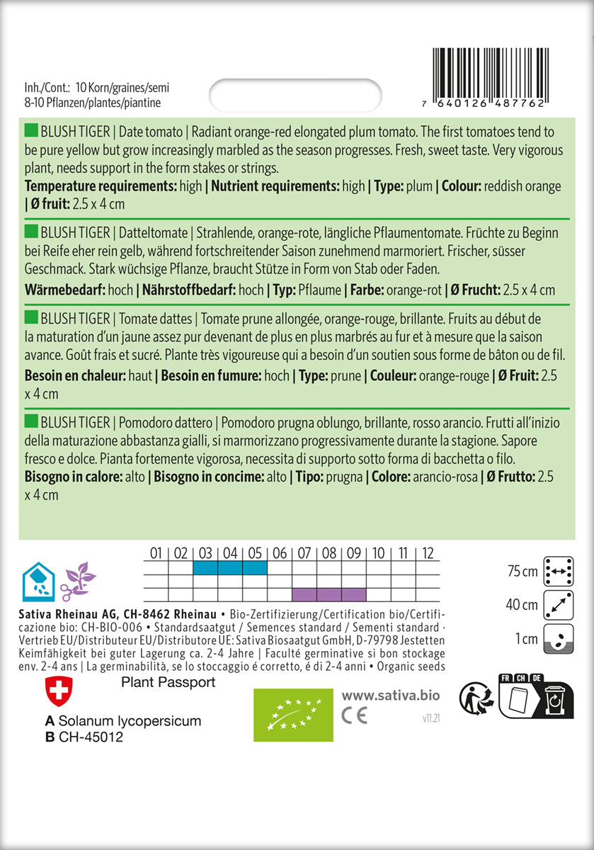 Artikelbild 2 von "BIO Datteltomate Blush Tiger" aus der Kategorie Stabtomatensamen