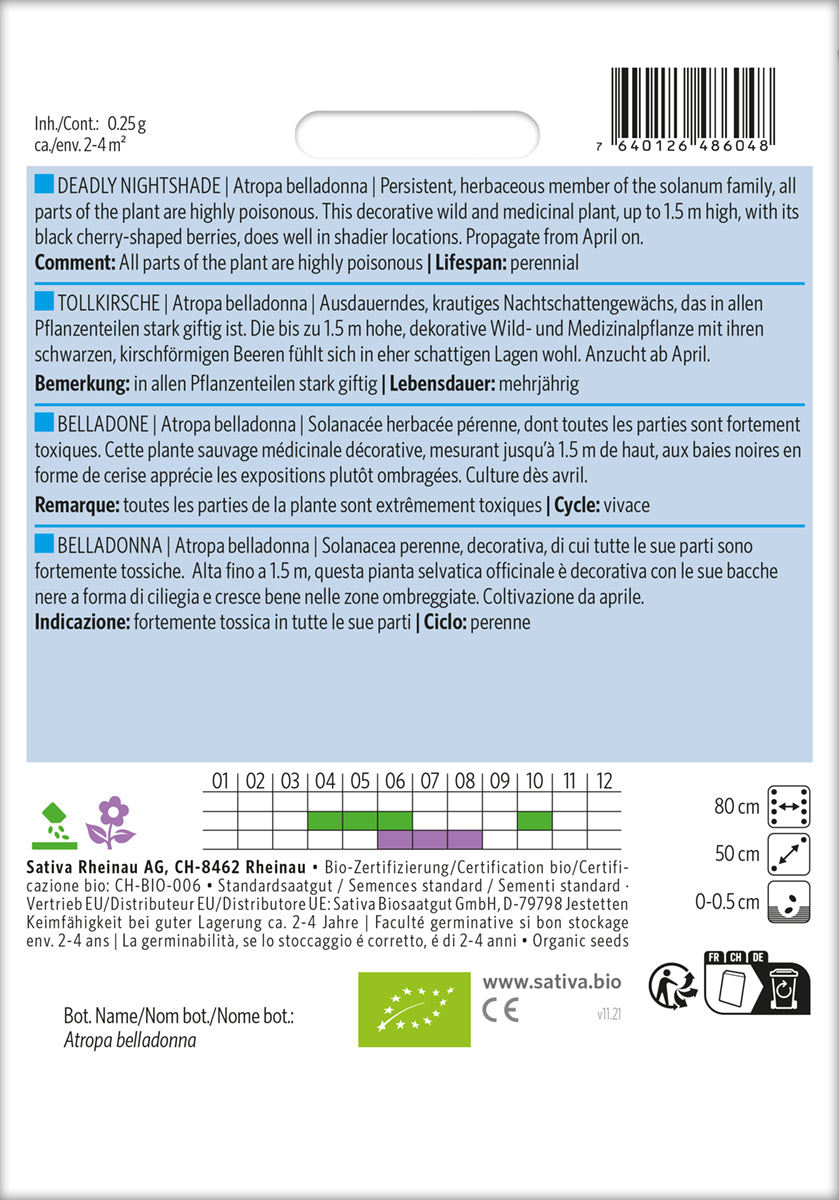 Artikelbild 2 von "BIO Tollkirsche" aus der Kategorie Heilpflanzensamen