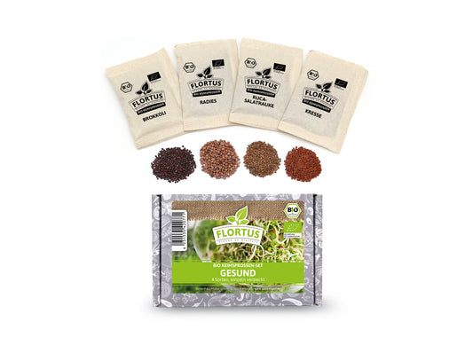 Keimsprossen Set Gesund (4 Sorten) | BIO Keimsprossen Sets von FLORTUS