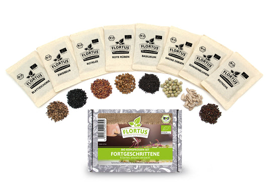 Keimsprossen Set Fortgeschrittene (8 Sorten) | BIO Keimsprossen Sets von FLORTUS