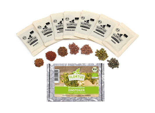 Keimsprossen Set Einsteiger (7 Sorten) | BIO Keimsprossen Sets von FLORTUS