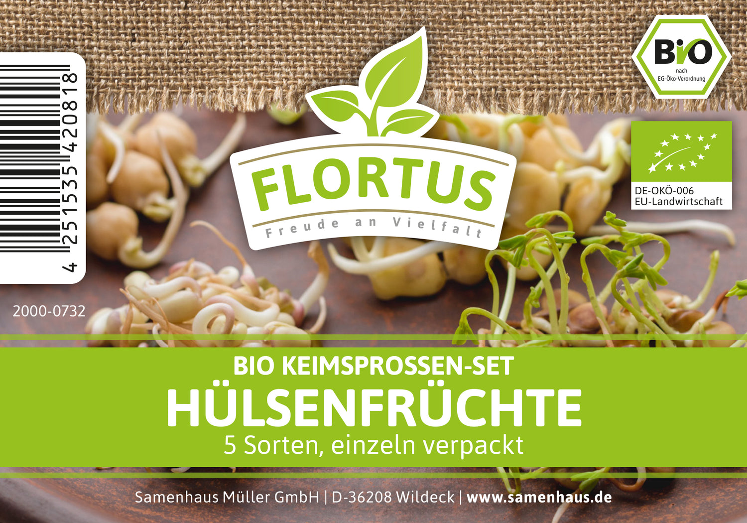 Artikelbild 3 von "BIO Keimsprossen Set Hülsenfrüchte (6 Sorten)"