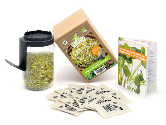 Keimsprossen Anzuchtset - Sprossen Mischungen (6 Sorten) | BIO Keimsprossen Sets von FLORTUS