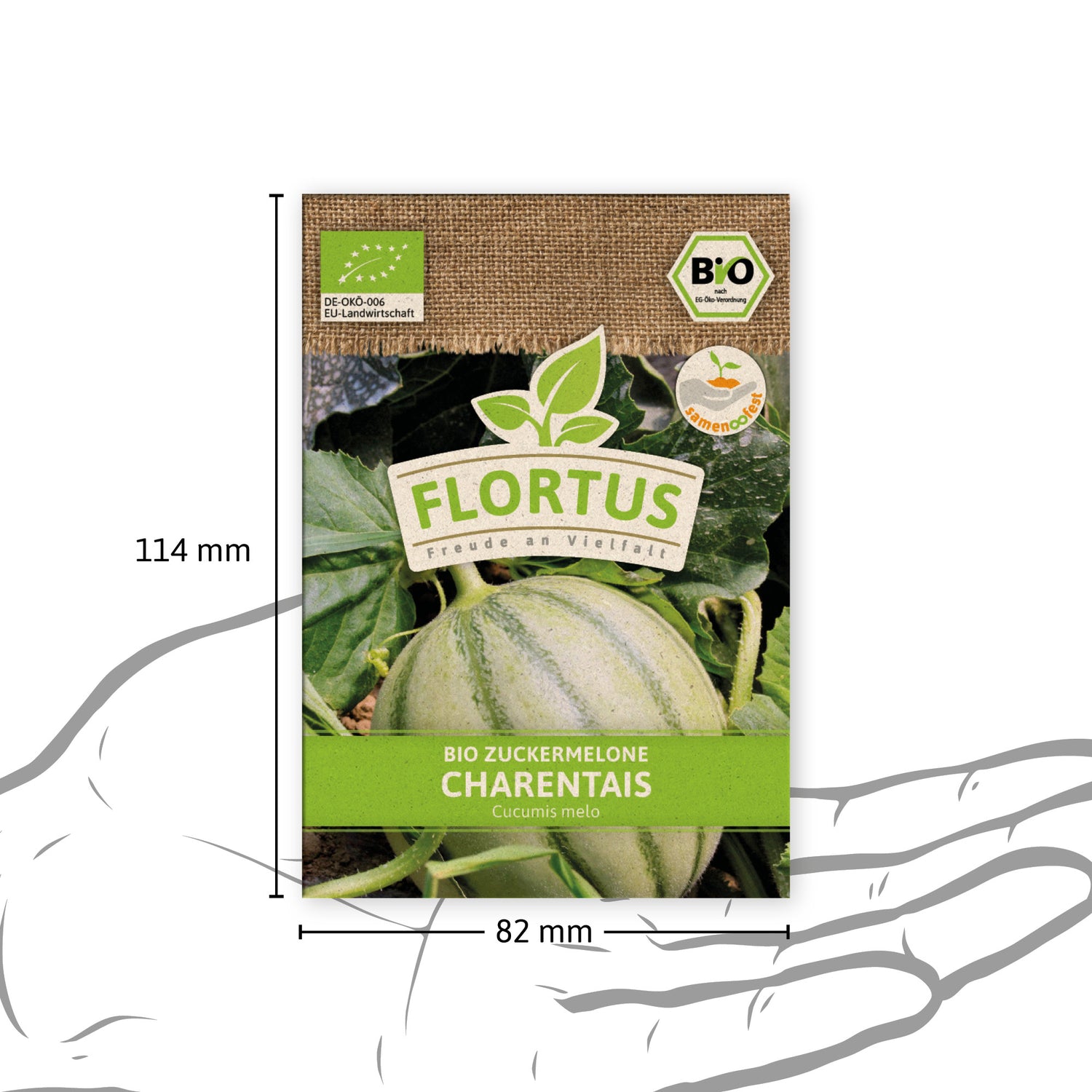 Artikelbild 8 von "BIO Zuckermelone Charentaise" aus der Kategorie Zuckermelonensamen