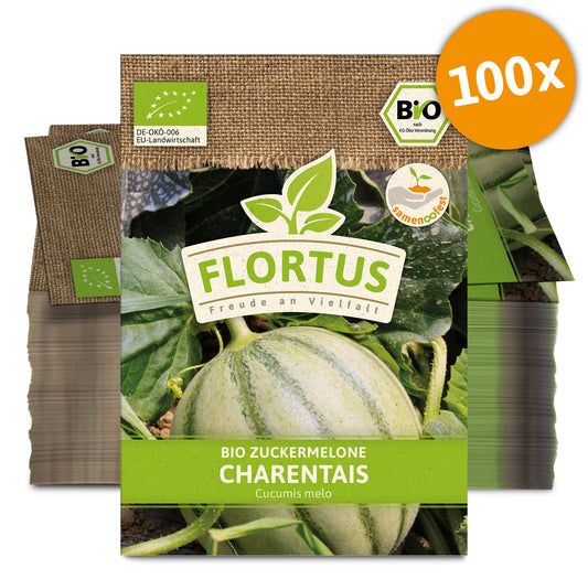 Zuckermelone Charentaise (100 Tütchen) | BIO Zuckermelonensamen von FLORTUS