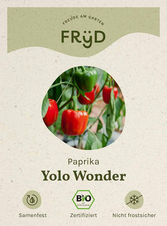 Artikelbild 1 von "Fryd BIO Paprika Yolo Wonder" aus der Kategorie Gemüsesamen