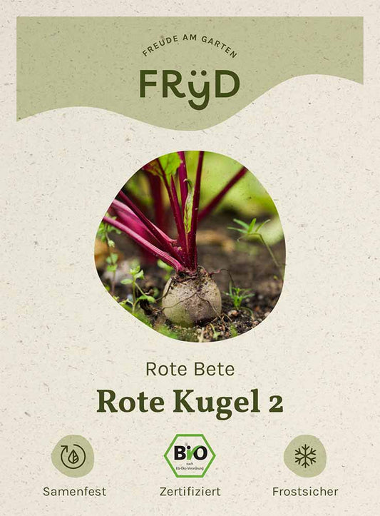Artikelbild 1 von "Fryd BIO Rote Bete Rote Kugel 2" aus der Kategorie Rote Beetesamen