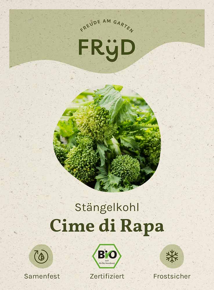 Artikelbild 1 von "Fryd BIO Stängelkohl Cime di Rapa" aus der Kategorie Kohlsamen