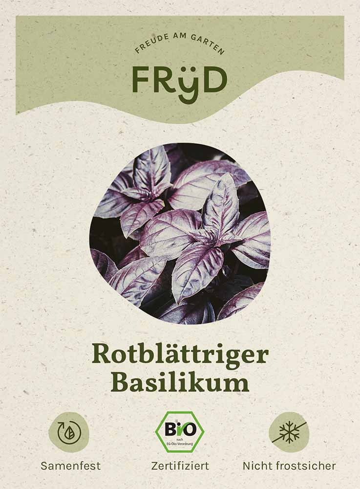 Artikelbild 1 von "Fryd BIO Basilikum rotblättrig" aus der Kategorie Basilikumsamen
