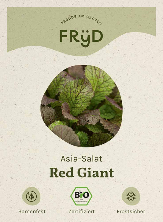 Artikelbild 1 von "Fryd BIO Asia-Salat Blattsenf Red Giant" aus der Kategorie Asiasalatsamen
