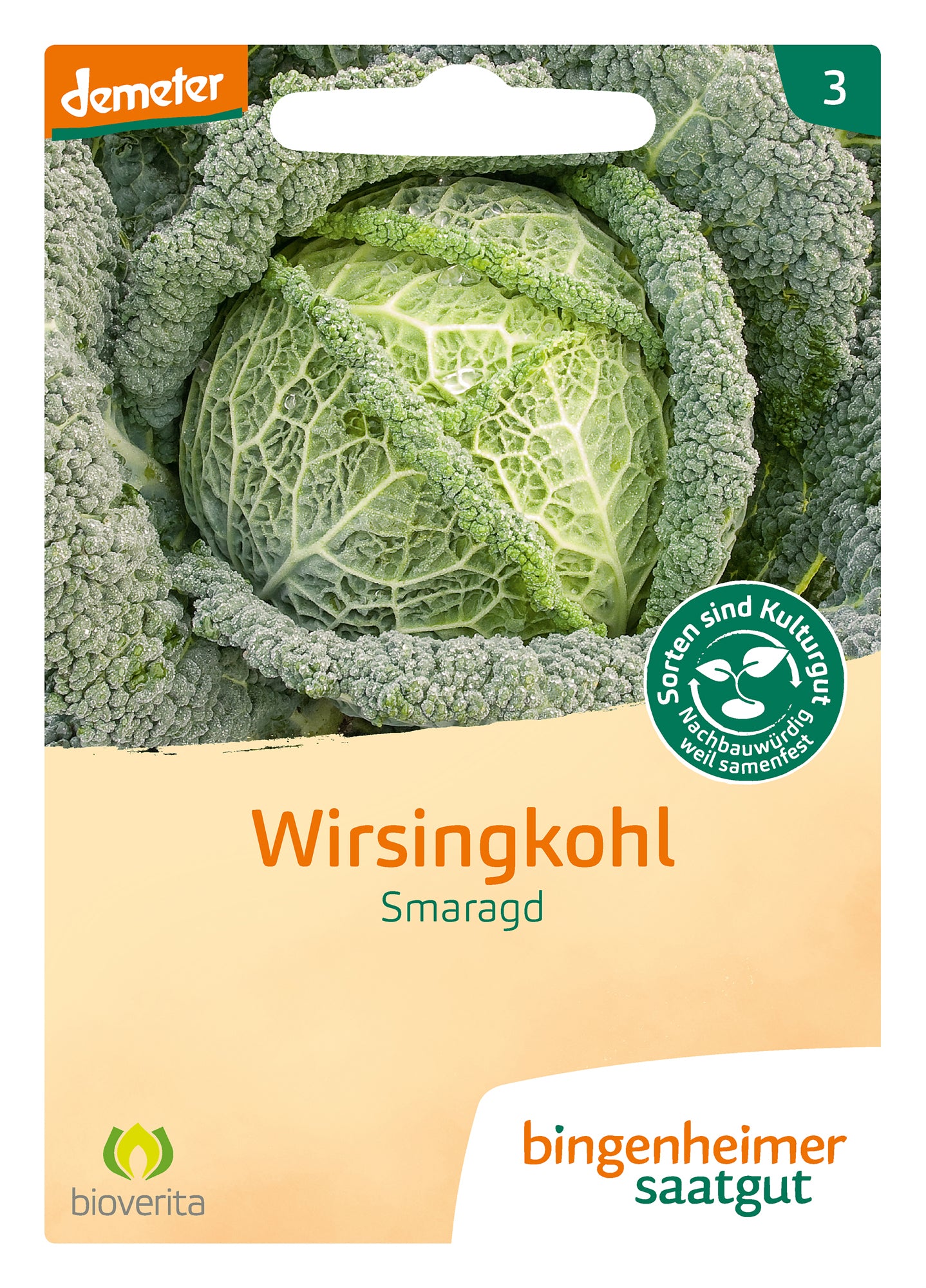 Artikelbild 1 von "BIO Wirsingkohl Smaragd" aus der Kategorie Wirsingsamen