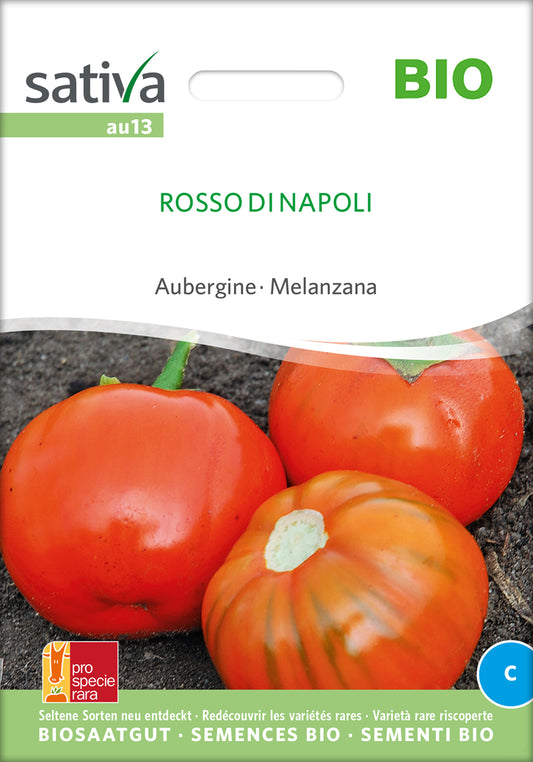 Aubergine Rosso Di Napoli | BIO Auberginensamen von Sativa Rheinau
