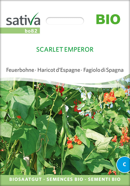 Feuerbohnen Scarlet Emperor | BIO Bohnensamen von Sativa Rheinau