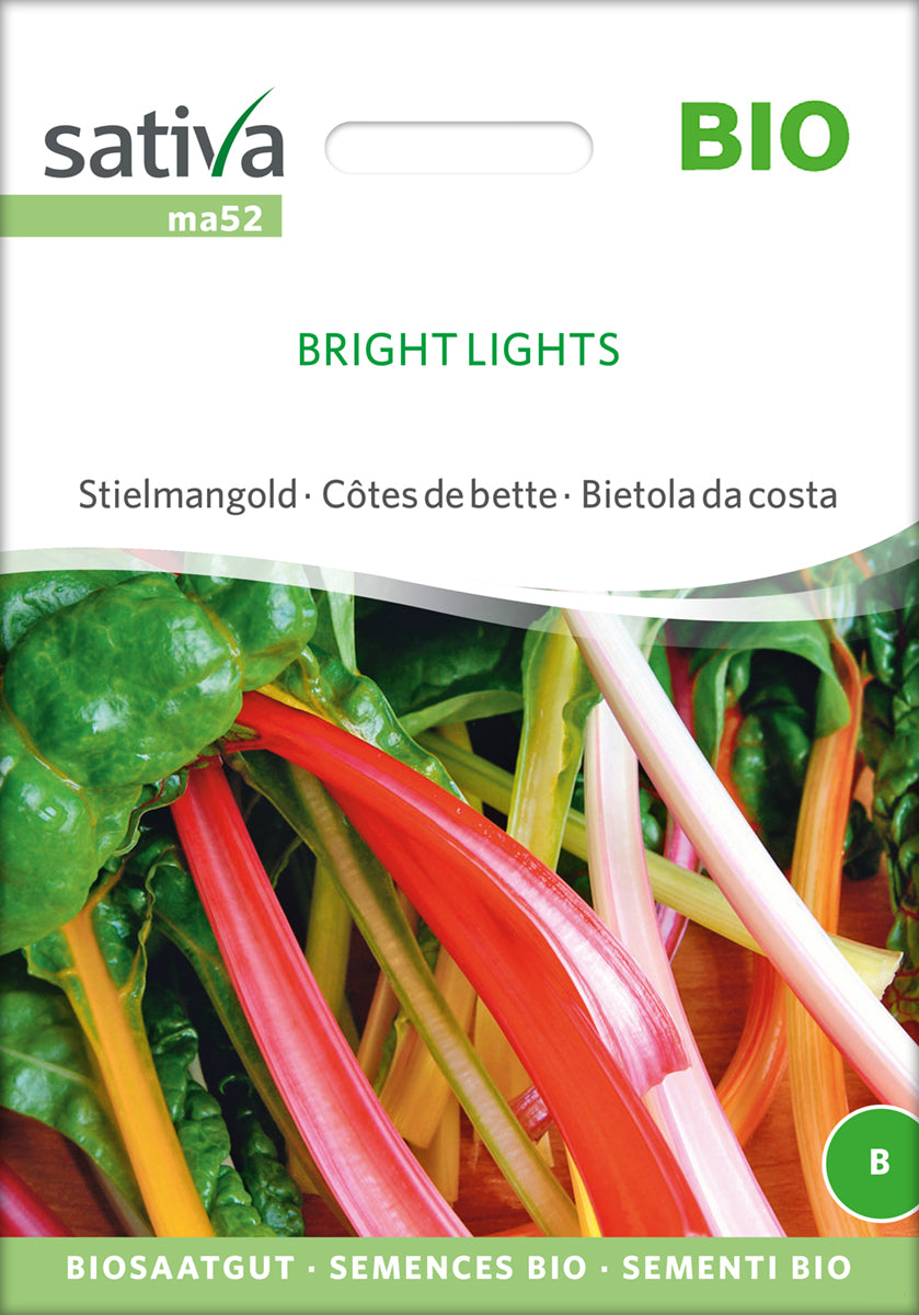Krautstiel / Stielmangold Bright Lights | BIO Stielmangoldsamen von Sativa Rheinau