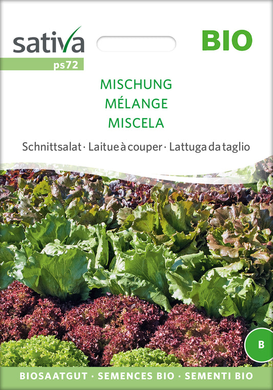 Schnittsalat Mischung | BIO Salatsamen von Sativa Rheinau