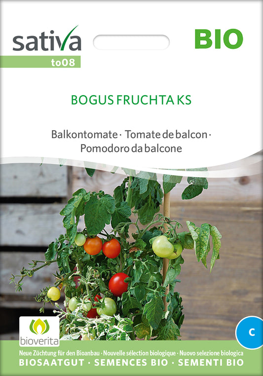 Balkontomate Bogus Fruchta Ks | BIO Buschtomatensamen von Sativa Rheinau