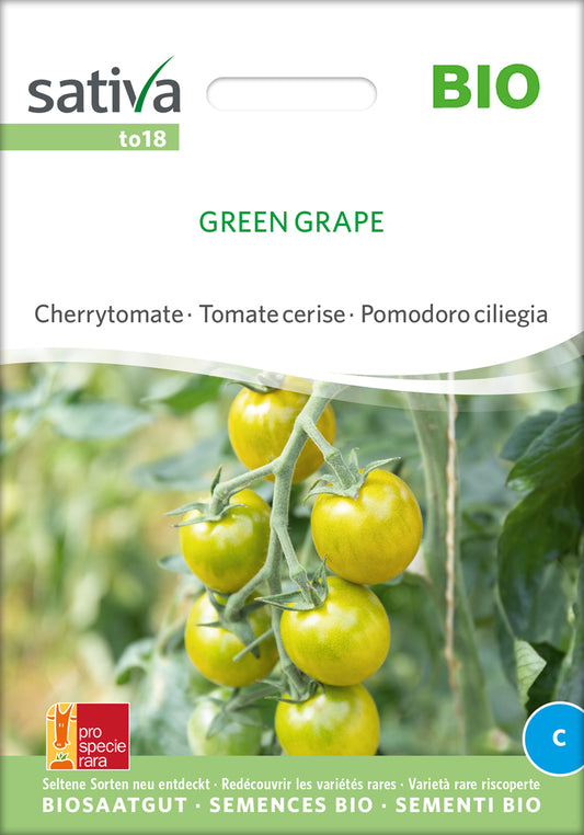 Cherrytomate Green Grape | BIO Kirschtomatensamenvon Sativa Rheinau