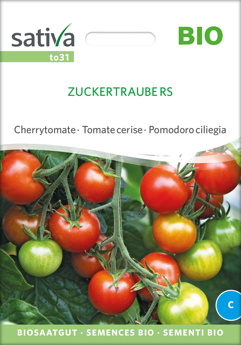 Cherrytomate Zuckertraube | BIO Kirschtomatensamen von Sativa Rheinau